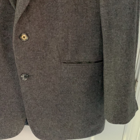 Jos A Bank 100% Camel‎ Hair Blazer size 40 Regular gray two buttons - Picture 15 of 16